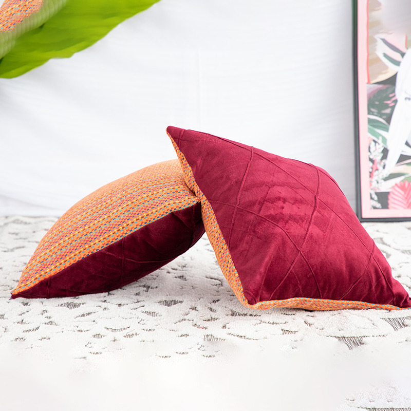 Spooned checkered pillows (18 by 18) - Image 3